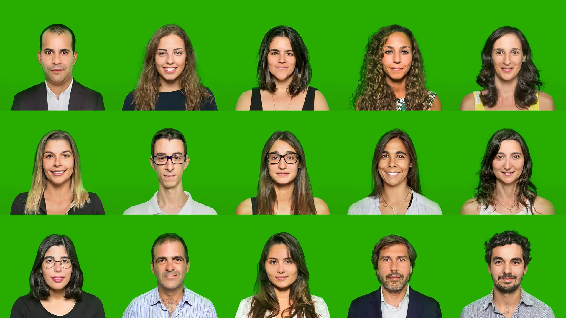 Grid of 12 ECO journalists with diverse hairstyles and outfits.